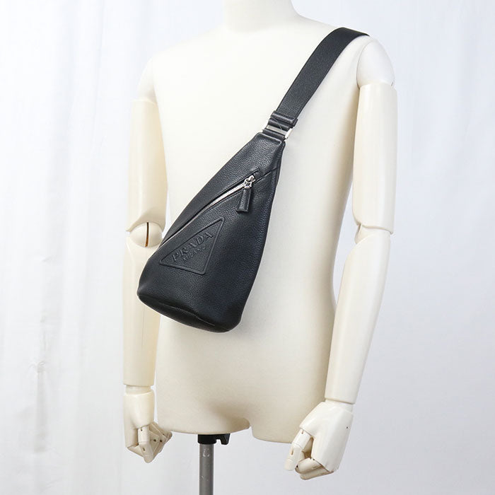 PRADA One Shoulder bag Vittero Dino Leather PR95208 body bag leather / One Shoulder bag Men