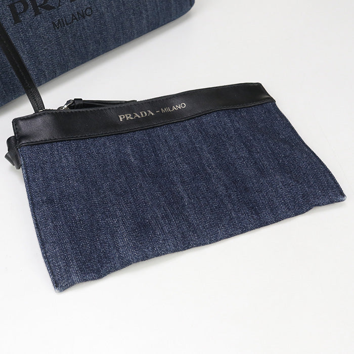 PRADA 2WAY 1BG311 2BBV FOKF5 Tote bag denim Women