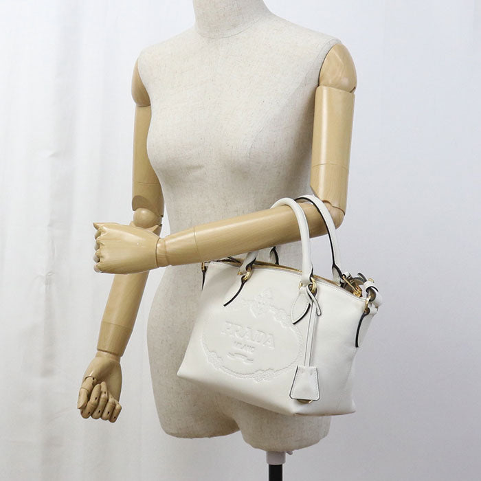 PRADA 2WAY 1BA111 2EBJ F0009 Handbag leather Women