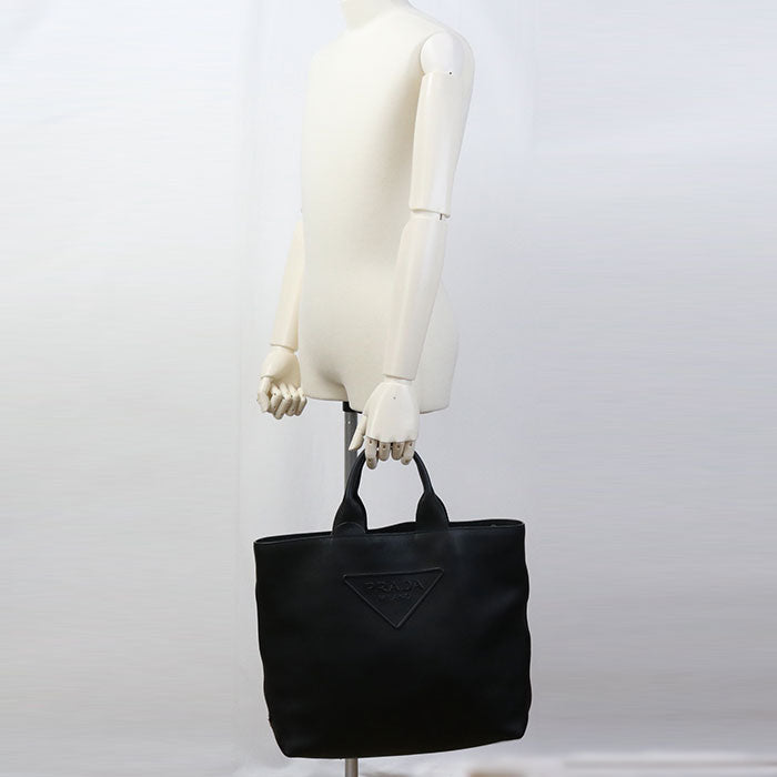 PRADA 2WAY Tote bag leather Unisex