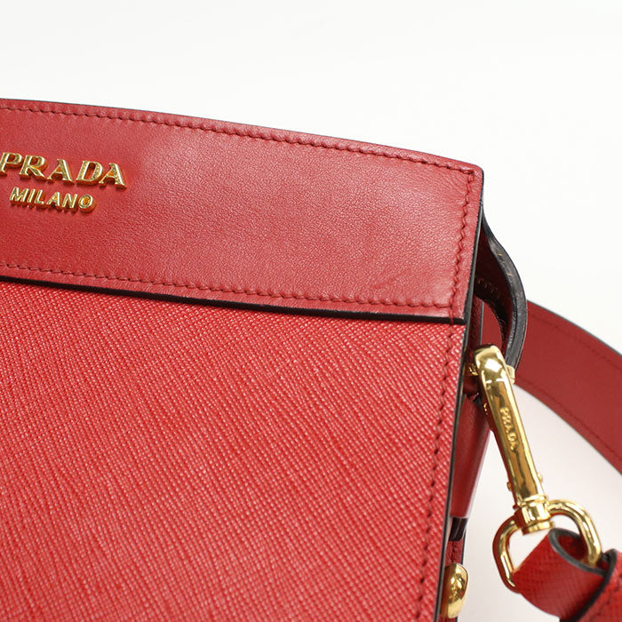 PRADA Safiano leather 1BH043 Diagonal shoulder bag leather Women