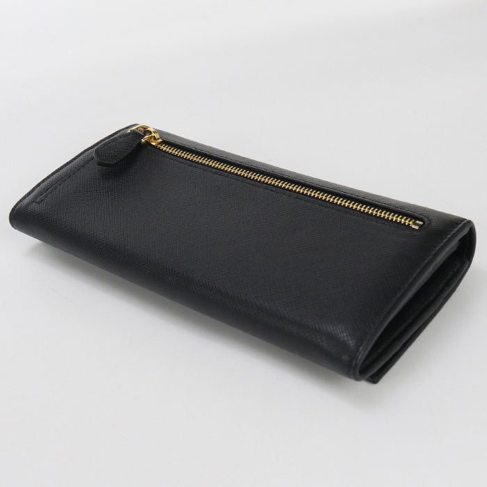 PRADA Saffiano Triangle Wallet 1MH132 QHH F0002 Purse folio leather Women