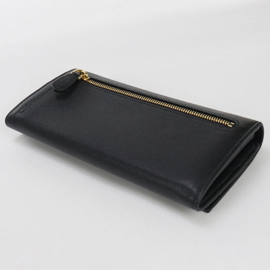 PRADA Saffiano Triangle Wallet 1MH132 QHH F0002 Purse folio leather Women