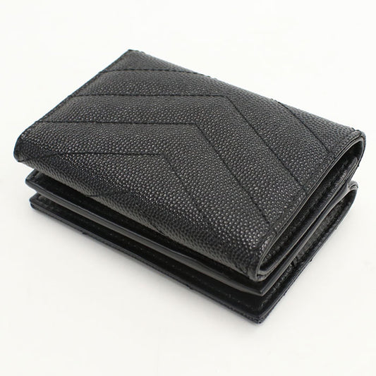 SAINT LAURENT Origami Tiny Wallet Monogram 668274 Tri-fold wallet Calfskin Women
