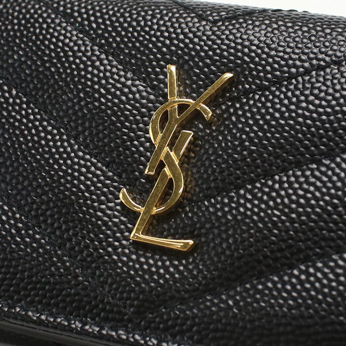 SAINT LAURENT Origami Tiny Wallet Monogram 668274 Tri-fold wallet Calfskin Women
