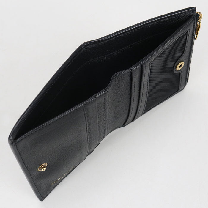 SAINT LAURENT 635265 Bifold Wallet Calfskin Women