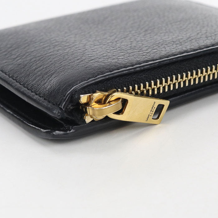 SAINT LAURENT 635265 Bifold Wallet Calfskin Women
