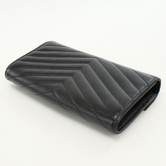 SAINT LAURENT Large flap wallet 372264 Purse folio Calfskin Women