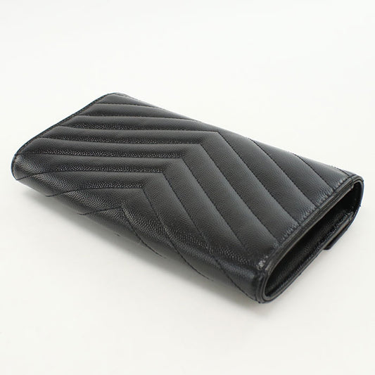 SAINT LAURENT Large flap wallet 372264 Purse folio Calfskin Women