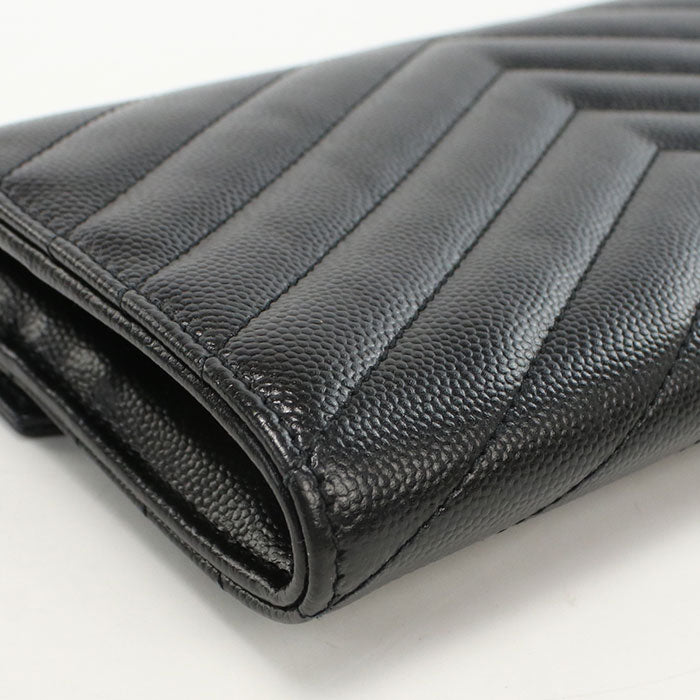 SAINT LAURENT Large flap wallet 372264 Purse folio Calfskin Women