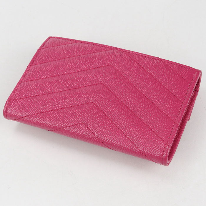 SAINT LAURENT Envelope Wallet Cassandra 414404 name card holder leather Women's