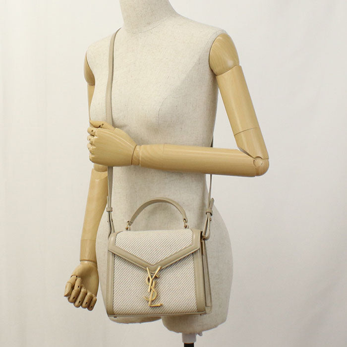 SAINT LAURENT 2WAY Cassandra 623930 Handbag canvas / leather Women