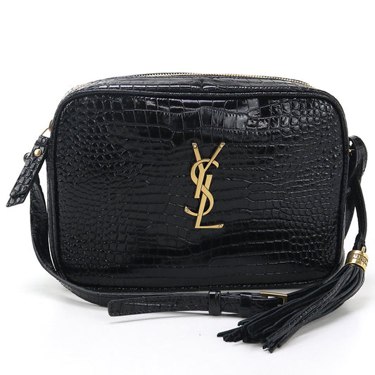 SAINT LAURENT Roux 612544 Diagonal shoulder bag / Croco embossed leather Women