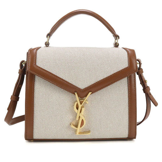 SAINT LAURENT 2WAY handbag Cassandra 623930 Handbag canvas / leather Women
