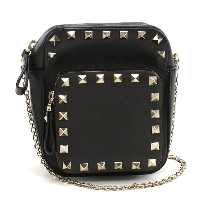 Valentino Chain Shoulder bag Rock studs Diagonal shoulder bag leather Women