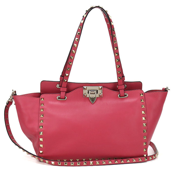 Valentino 2WAY Rock studs Tote bag leather Women