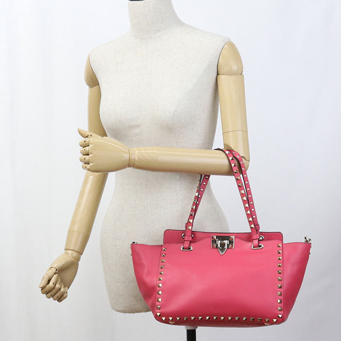 Valentino 2WAY Rock studs Tote bag leather Women