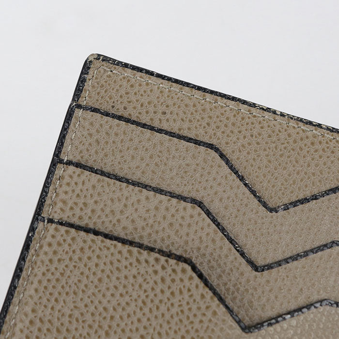 Valextra Money clip Card Case / Soft Calfskin Skin Unisex